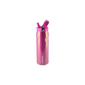 Garrafa Térmica Stanley Aerolight Iceflow Bottle de 710 ML - Dazzle Pink Shimmer