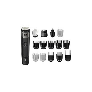 Aparador de Pelos Philips Norelco Multigroom 5000 MG5900/49 Portátil - Preto/Cinza