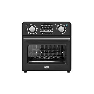 Fritadeira Elétrica de Ar BAK Air Fryer BK-AO10L-127 1.000 Watts 10 Litros 127V ~ 60Hz - Preta/Prata