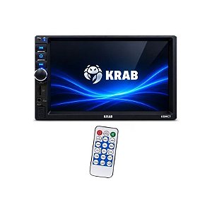 Receptor Multimídia Krab KBRMC7 de 7 polegadas com Bluetooth/Wi-Fi