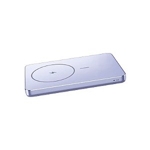 Carregador Portátil Sem Fio Xiaomi Super Slim Magnetic Power Bank 5000 WPB0507S 5.000 mAh Saída USB-C - Roxo