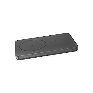 Carregador Portátil Sem Fio Xiaomi Super Fino Magnético Power Bank 5000 WPB0507S 5000 mAh Saída USB-C - Preto