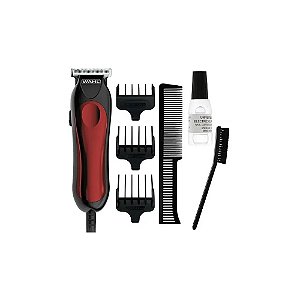 Máquina de Cortar Cabelo Wahl T-Pro 9307-300 Bivolt - Preto/Vermelho