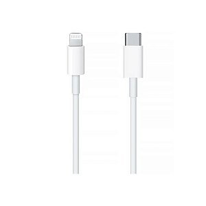 Cabo USB-C para Lightning Apple A2249 MX0K2AM/A 1 Metro - Branco