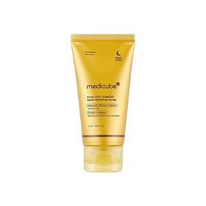 Máscara Facial Medicube Kojic Acid Turmeric de 75 ML para Uso Noturno Envolvente