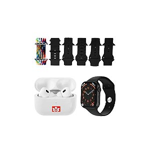Kit Relógio K27-Combo Mini 41 MM com Bluetooth - Preto