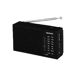 Rádio Portátil AM/FM Aiwa AWFML2 0.3 Watts RMS A Pilha - Preto