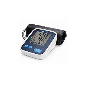 Aparelho de Pressão Digital para Braço More Fitness MF-641ND Tela LCD - Branco/Azul