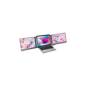 Monitor Portátil Duplo Satélite A-DM1501 15,6" Full HD para Notebook de 16" - Preto