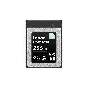 Cartão de Memória Cfexpress 4.0 Lexar Professional Diamond Tipo B 3700-3400 MB/s 256 GB (LCXEXD4256G-Rneng)
