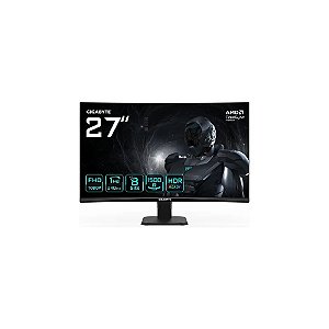 Monitor Gamer Curvo Gigabyte GS27FC2 VA 27 Polegadas Full HD 240 Hz / 1 Ms - Preto