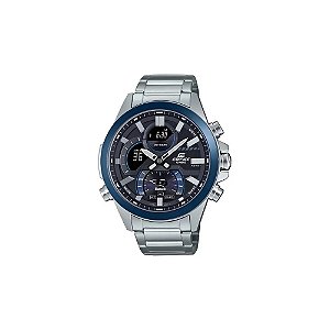 Relógio Casio Edifice Standard Chronograph ECB-30DB-1ADF Analógico/Digital Masculino - Prata/Azul