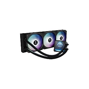 Cooler Líquido Gamdias Aura GL360 LCD IPS 4" ARGB 360 MM para CPU - Preto