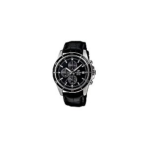 Relógio Casio Edifice Standard Chronograph EFR-526L-1AVUDF Analógico Masculino - Preto / Couro Preto