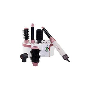 Kit Modelador de Cabelo Enzo Professional EN-4133-4 6 Em 1 1500 W 220V - Branco