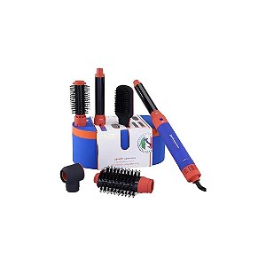 Kit Modelador de Cabelo Enzo Professional EN-4133-3 6 Em 1 1500 W 220V - Royal/Azul