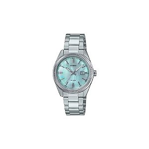 Relógio Casio LTP-1302DS-2AVDF Analógico Feminino - Prata/Azul Gelo