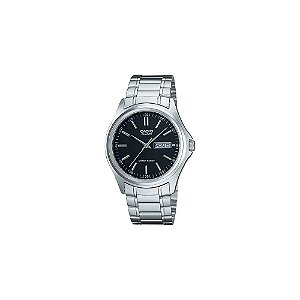 Relógio Casio MTP-1239D-1ADF Analógico Masculino - Prata/Preto