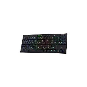 Teclado Mecânico Sem Fio Redragon Horus TKL K621-RGB Pro - Preto