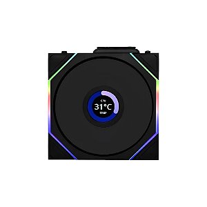 Ventilador Lian Li Uni Fan TL LCD Wireless Reverse 120 MM PWM - Preto