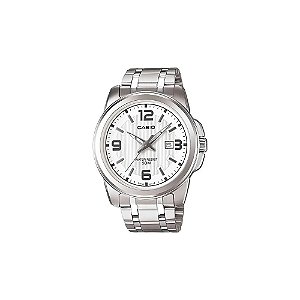 Relógio Casio MTP-1314D-7AVDF Analógico Masculino - Prata/Branco
