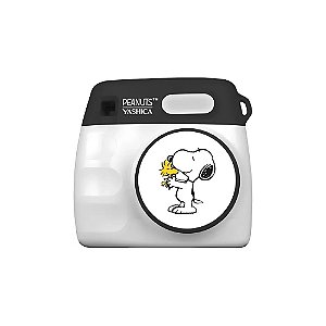 Mini Câmera Digital Yashica X Peanuts Preto e Branco Mundo Snoopy - Branco/Cinza