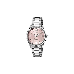 Relógio Casio Vintage LTP-1303DD-4AVDF Analógico Feminino - Prata/Rosa