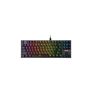 Teclado Gamer Mecânico Redragon Dharma TKL K660 80% RGB USB-C Switch Red - Preto