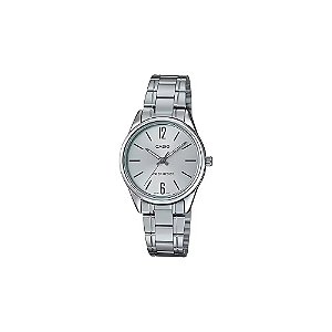 Relógio Casio LTP-V005D-7BUDF Analógico Feminino - Prata/Prata