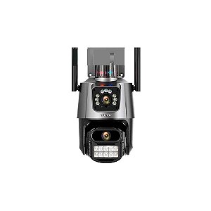 Câmera IP Satélite A-CAM009D 2 Câmeras Externas Wi-Fi - Cinza/Preto