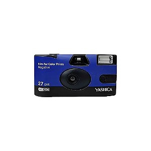 Câmera Yashica Descartável de Filme Único com Flash - 27 Exposições