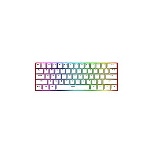 Teclado Gamer Redragon K630 60% RGB Sem Fio Branco