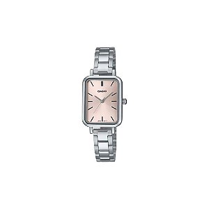 Relógio Casio LTP-V009D-4EUDF Analógico Feminino - Prata/Pêssego