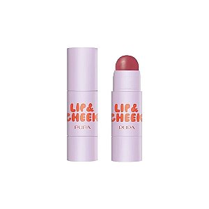 Batom e Blush em Bastão Pupa Milano Grwstick Lip & Cheek 2 em 1 - 002 Cheerleader