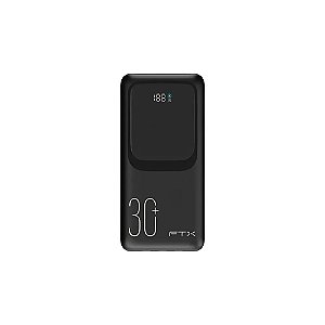 Carregador Portátil FTX PB-30LCD-BK 30.000 Mah 22,5 W com Cabo USB-C - Preto
