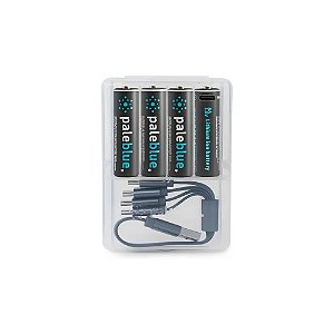 Pilha Recarregável Paleblue AA 1700 Mah USB-C - 4 Unidades