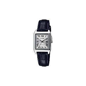 Relógio Casio Vintage LTP-V007L-7B1UDF Analógico Feminino - Prata/Preto