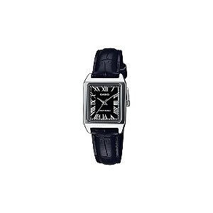 Relógio Casio LTP-V007L-1BUDF Analógico Feminino Preto/Prata/Preto