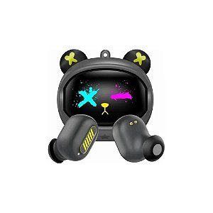 Fone de Ouvido Gamer Onikuma Gaming T20 Cyberpunk TWS Sem Fio - Preto