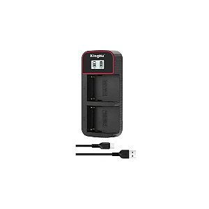 Carregador Kingma LCD USB Duplo NP-F970