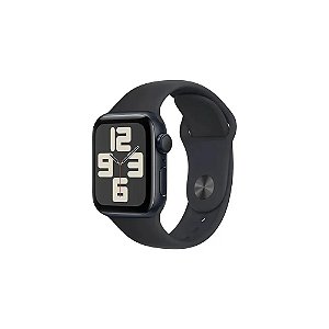 Relógio Apple Watch Se 2 2024 MXEK3HN/A Caixa Alumínio 44MM Meia Noite - Pulseira Esportiva Meia Noite M/L