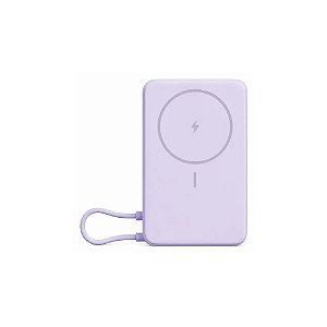 Carregador Portátil Xiaomi Magnetic Power Bank BHR08PAGL 10000mAh - Roxo