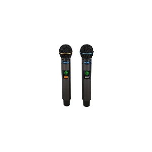 Microfone Sanci Sem Fio SC-H8014-2 - 2 Microfones - Digital