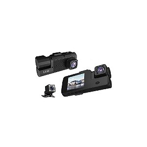 Câmera Carro (DVR) Luo LU-E140 - FHD - 3 Câmeras