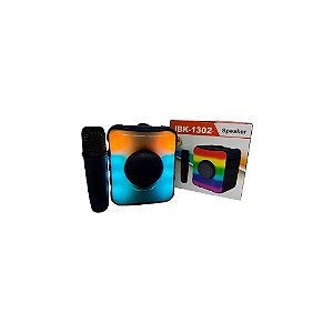 Caixa de Som JBK 1302 FM Microfone USB Micro SD Bluetooth