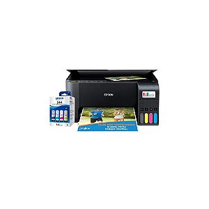 Impressora Epson L3250 Ecotank Impressora/Copiadora/Wi-Fi/220V + Tinta Polaroid T544 Ciano/Preto/Magenta/Amarelo