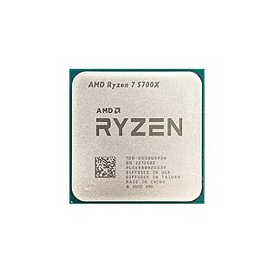 Processador OEM AMD AM4 Ryzen R7 5700X 3.4GHZ sem cooler sem ventoinha Sem Garantia