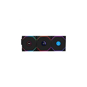 Cooler Fan Lian Li Uni Fan TL Wireless LCD 120 X3 Preto/Argb/3FAN -12TLLCD1W3B