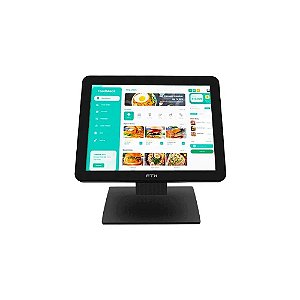 Monitor Touchscreen Capacitivo FTX MT15V1 15" HD (1024 X 768), 5MS, 1XHDMI, 1XVGA (D-Sub), 1XUSB, 1X Jack 3.5MM, Preto