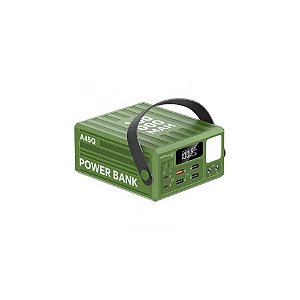 Carregador portátil Konfulon A45Q 100.000mAh Verde PD20W 22,5W - Power Bank